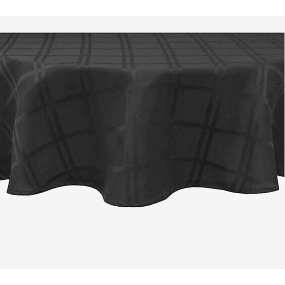 Origins Halloween Goth Fabric Tablecloth 70" Rd Black Leak Proof Easy Care